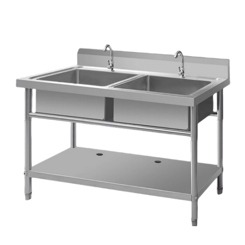 Commercial Kitchen Plumbing - Évier simple Commercial en acier inoxydable,