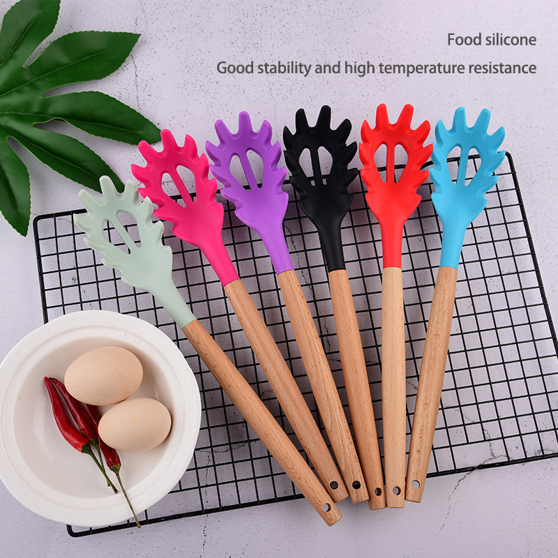 Commercial Kitchen Utensils - Cuillère à nouilles en silicone, fourchette