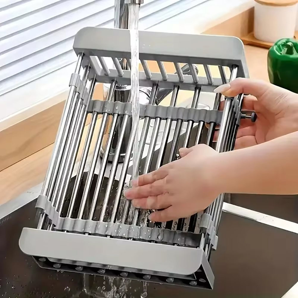 Commercial Kitchen Floor Drain - Panier d'évier extensible en acier inoxydable,