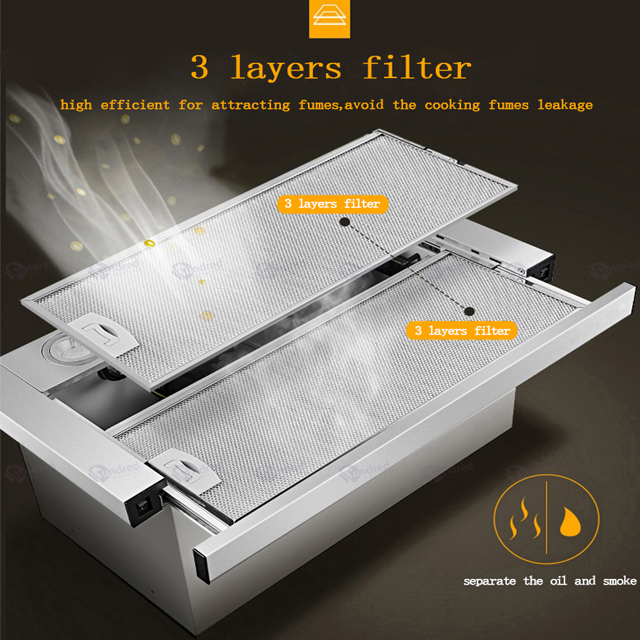 Hotte de cuisine encastrable e - Commercial Kitchen Chimney avis et prix