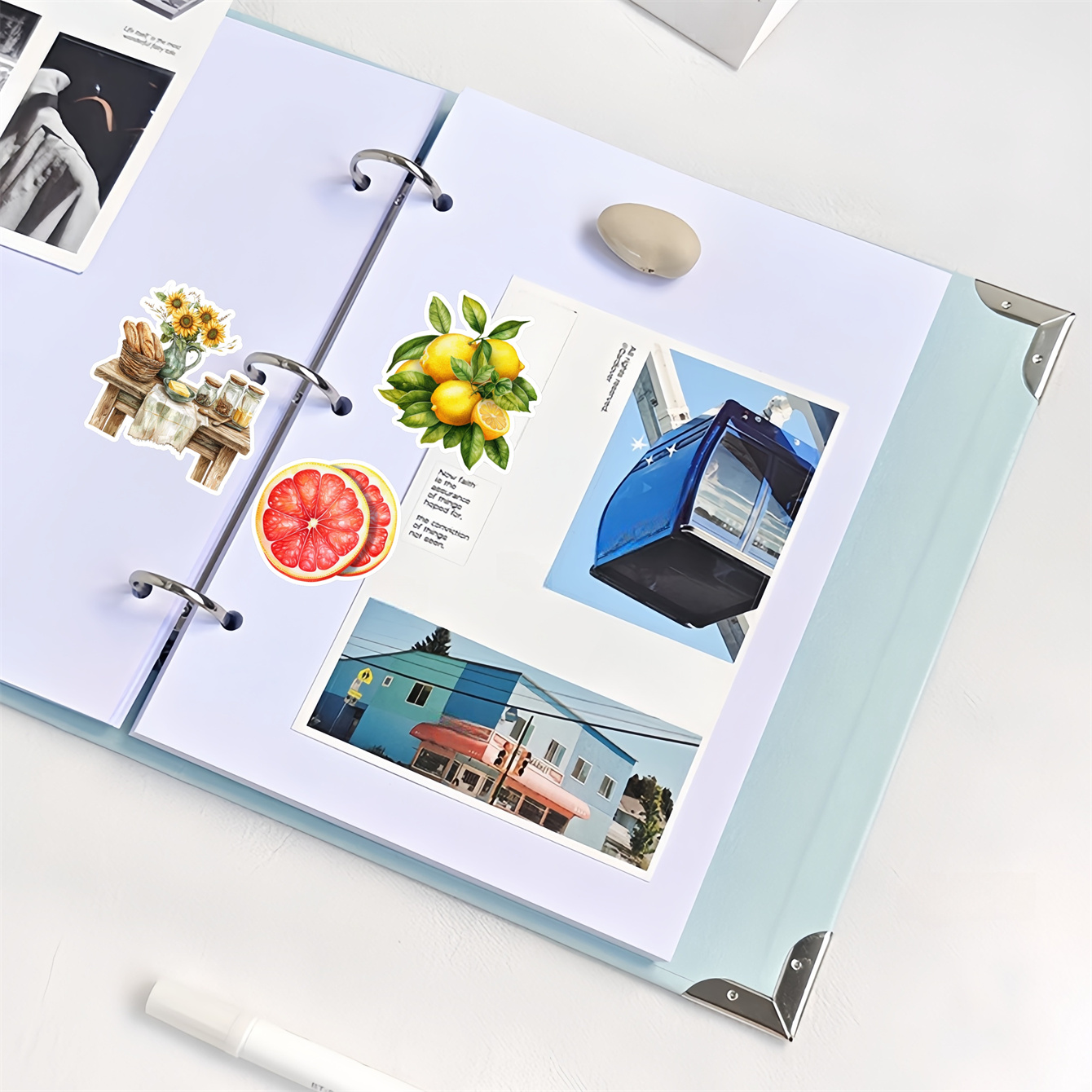Autocollants aquarelle Village - Commercial Kitchen Fridge avis et prix