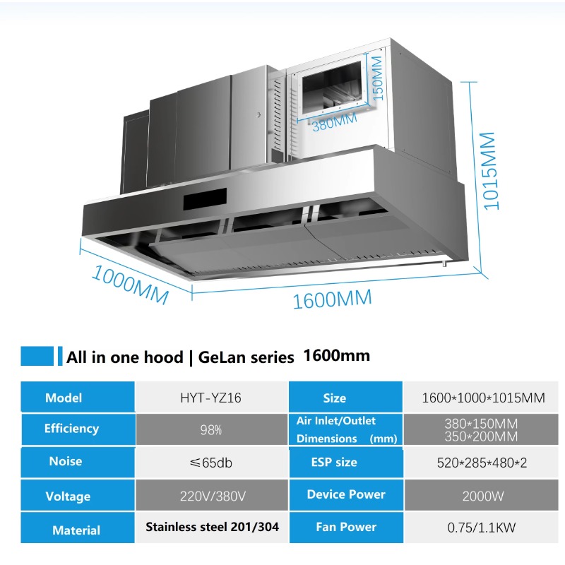Extracteur de fumée électrosta - Commercial Kitchen Chimney avis et prix